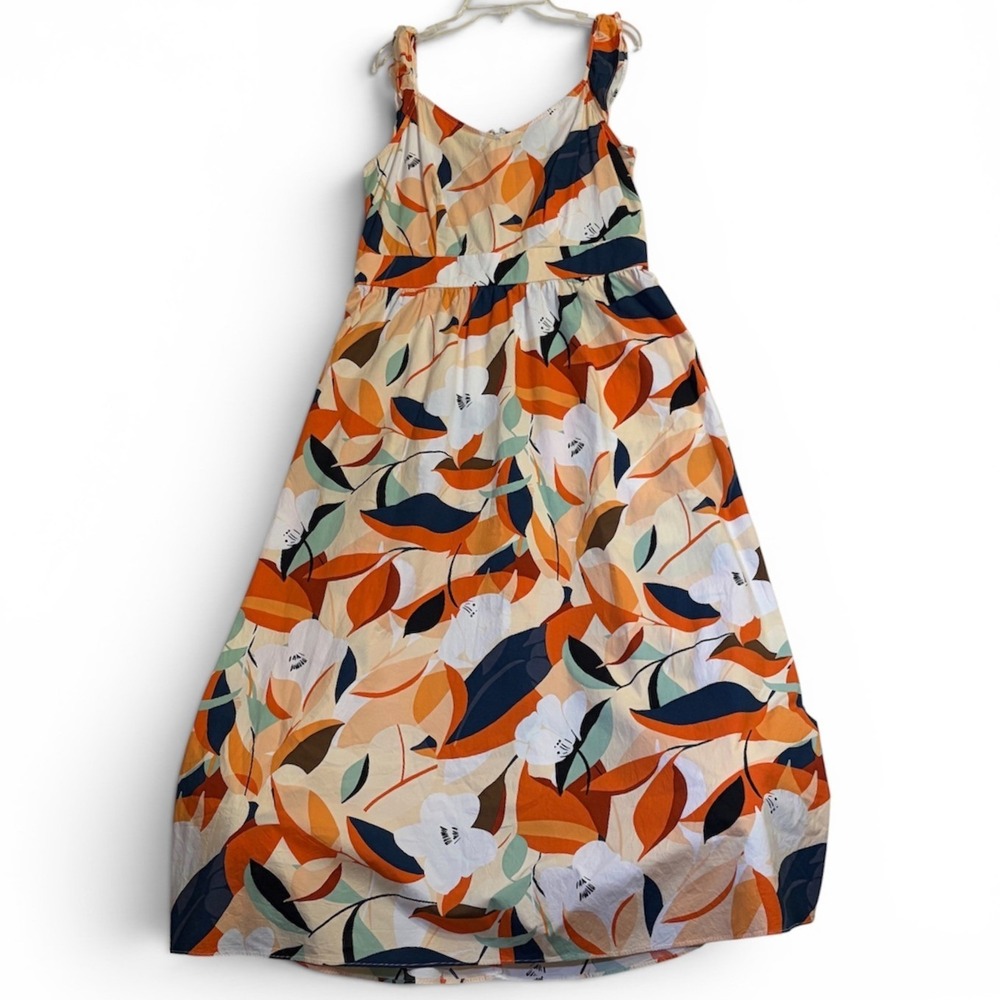 Ann Taylor Factory Maxi Dress Size 8 Multicolor Women Floral Ruffle Sleeveless